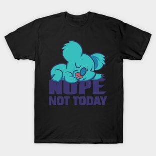 Lazy sleepy koala funny graphic, not today I am busy doing nothing or napping cute cartoon, Men Women T-Shirt